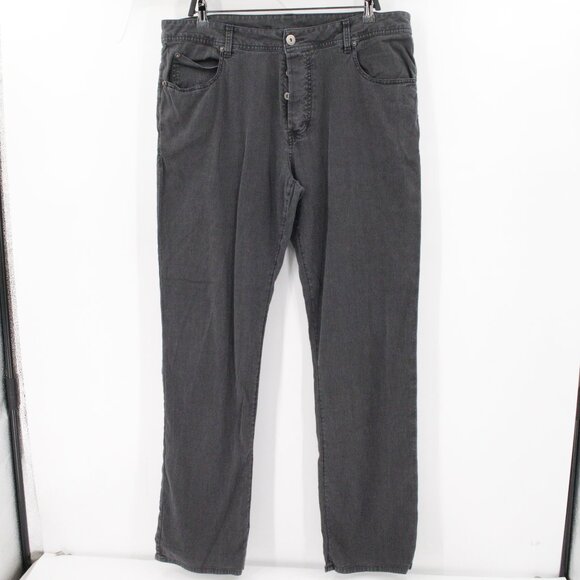 James Perse Pants Mens 36 5 Pocket Contrast Weft Straight Leg Button Fly Stretch - Picture 1 of 12